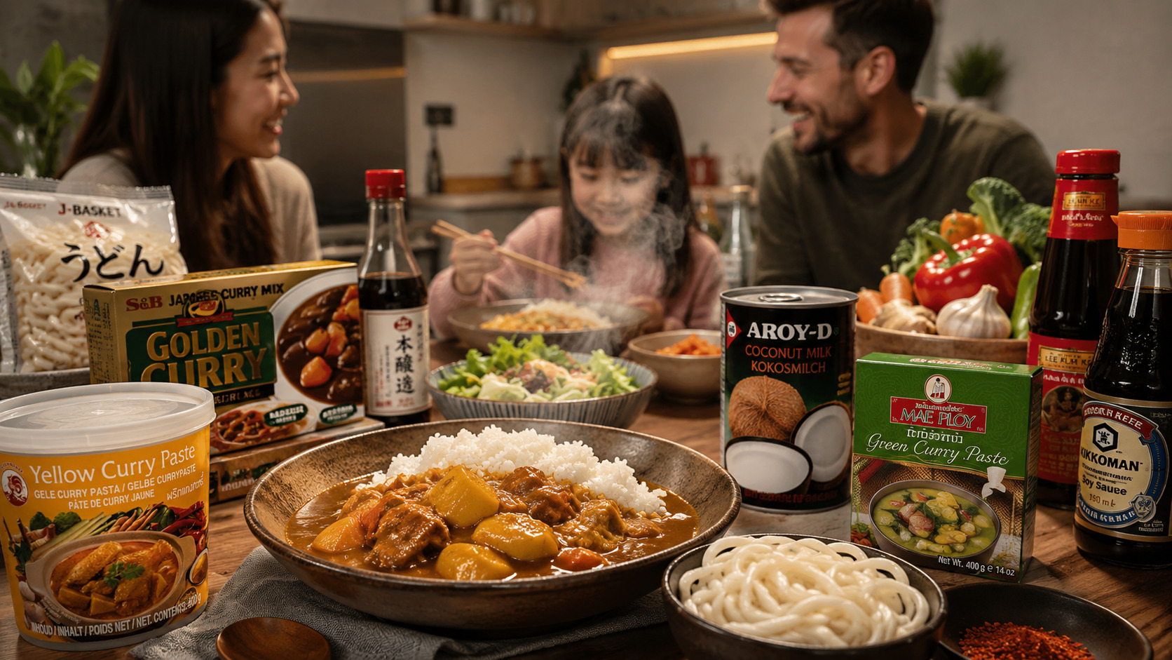 Domácí asijské kari v Ostravě – horké japonské kari s rýží a asijskými ingrediencemi pro rychlou rodinnou večeři